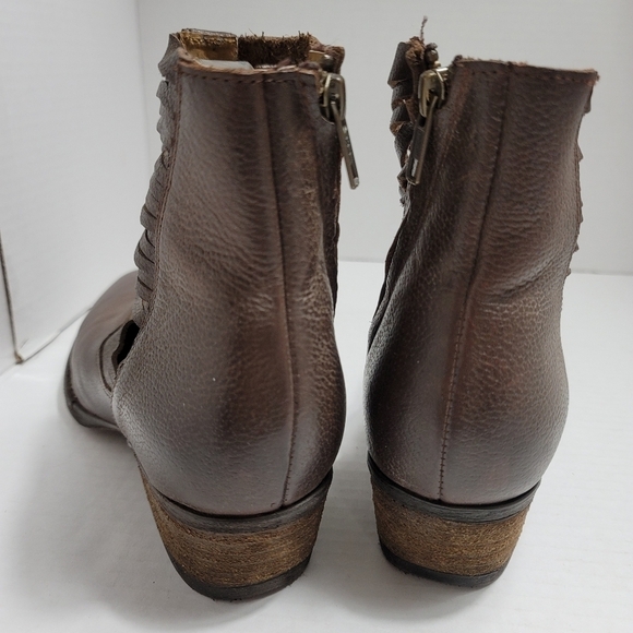 Sbicca Jeronimo Booties Brown Leather Strappy - Picture 4 of 8